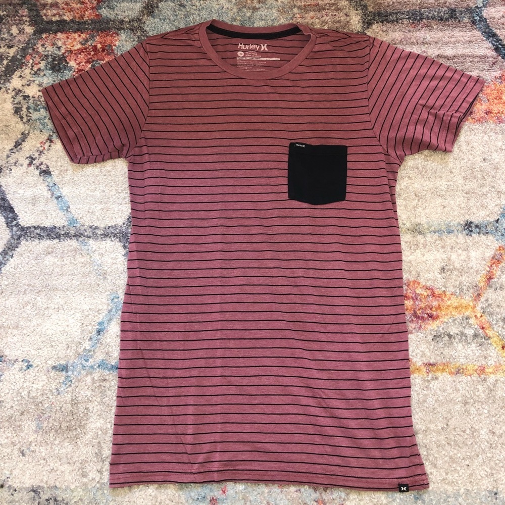 Hurley striped shirt with frocket